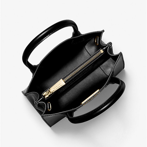 MICHAEL KORS Mercer Medium Pebbled Leather Crossbody Bag in Black - Picture 2 of 3